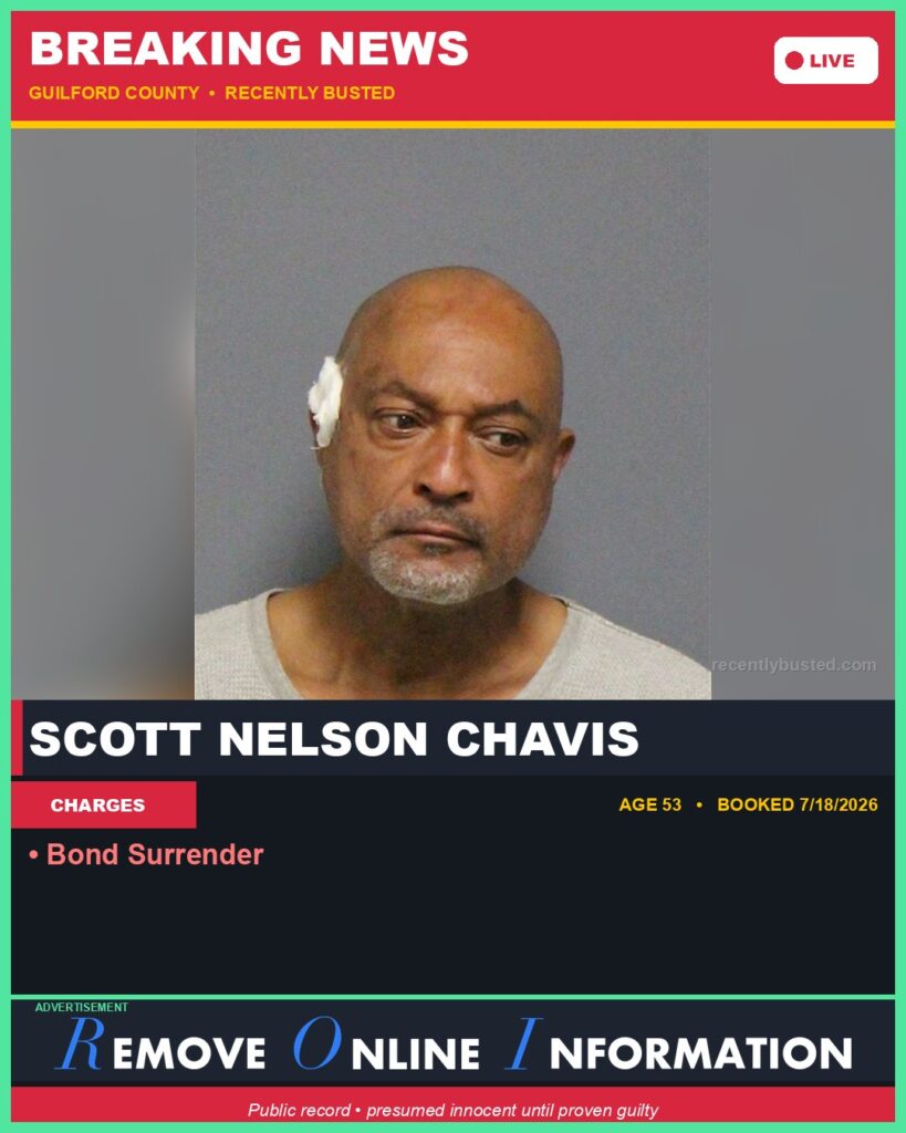 Booking photo of SCOTT NELSON CHAVIS