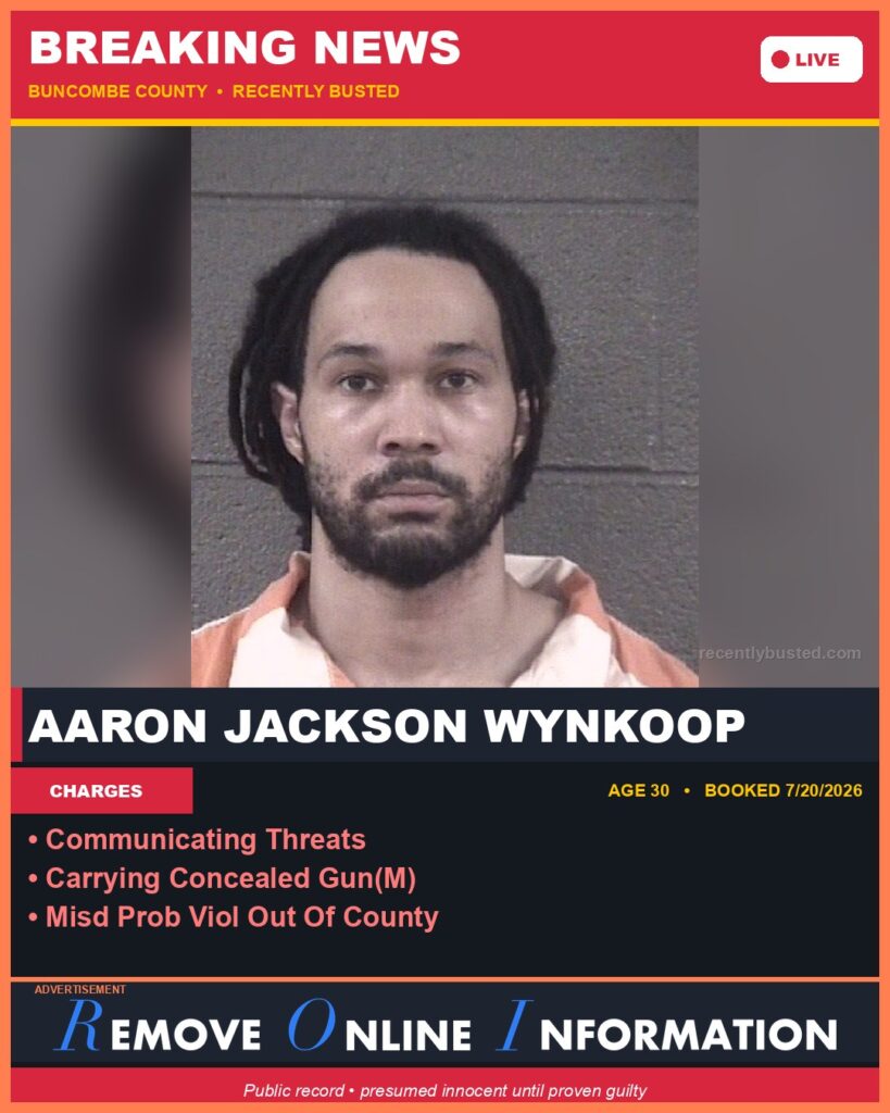 Booking photo of AARON JACKSON WYNKOOP
