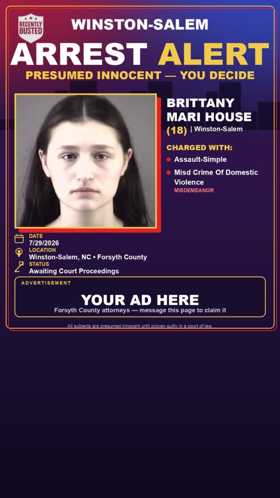 Booking photo of BRITTANY MARI HOUSE
