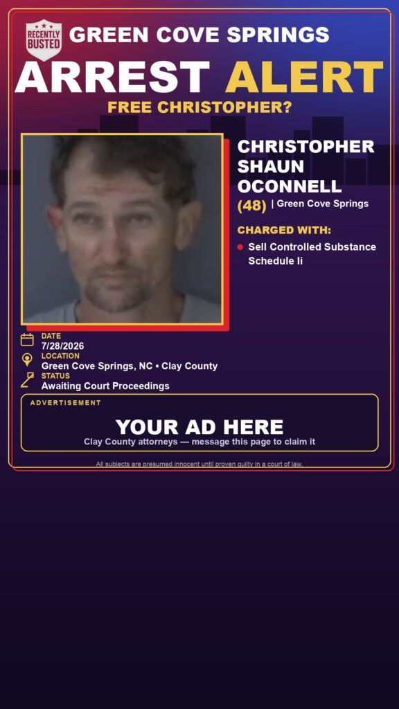 Booking photo of CHRISTOPHER SHAUN OCONNELL
