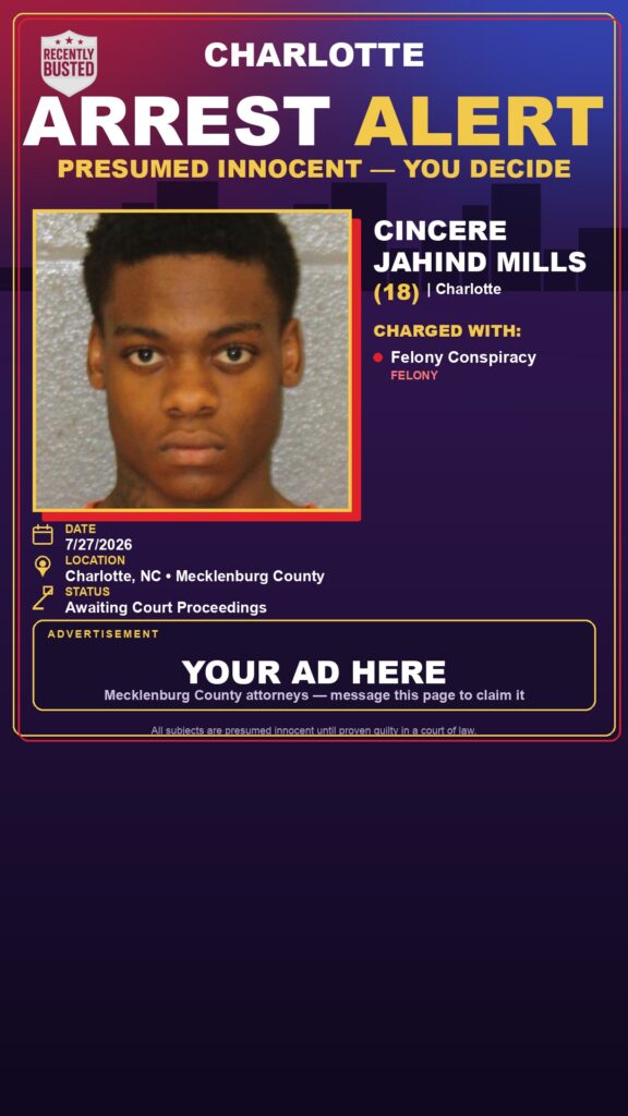 Booking photo of CINCERE JAHIND MILLS