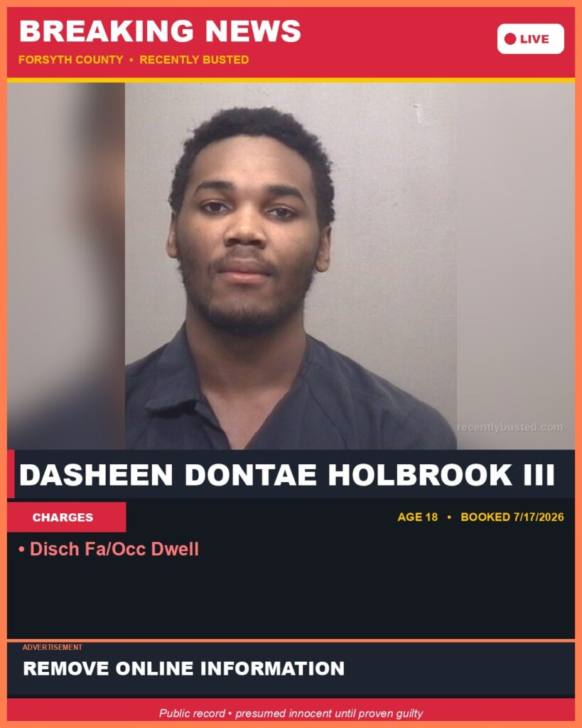 Booking photo of DASHEEN DONTAE HOLBROOK III