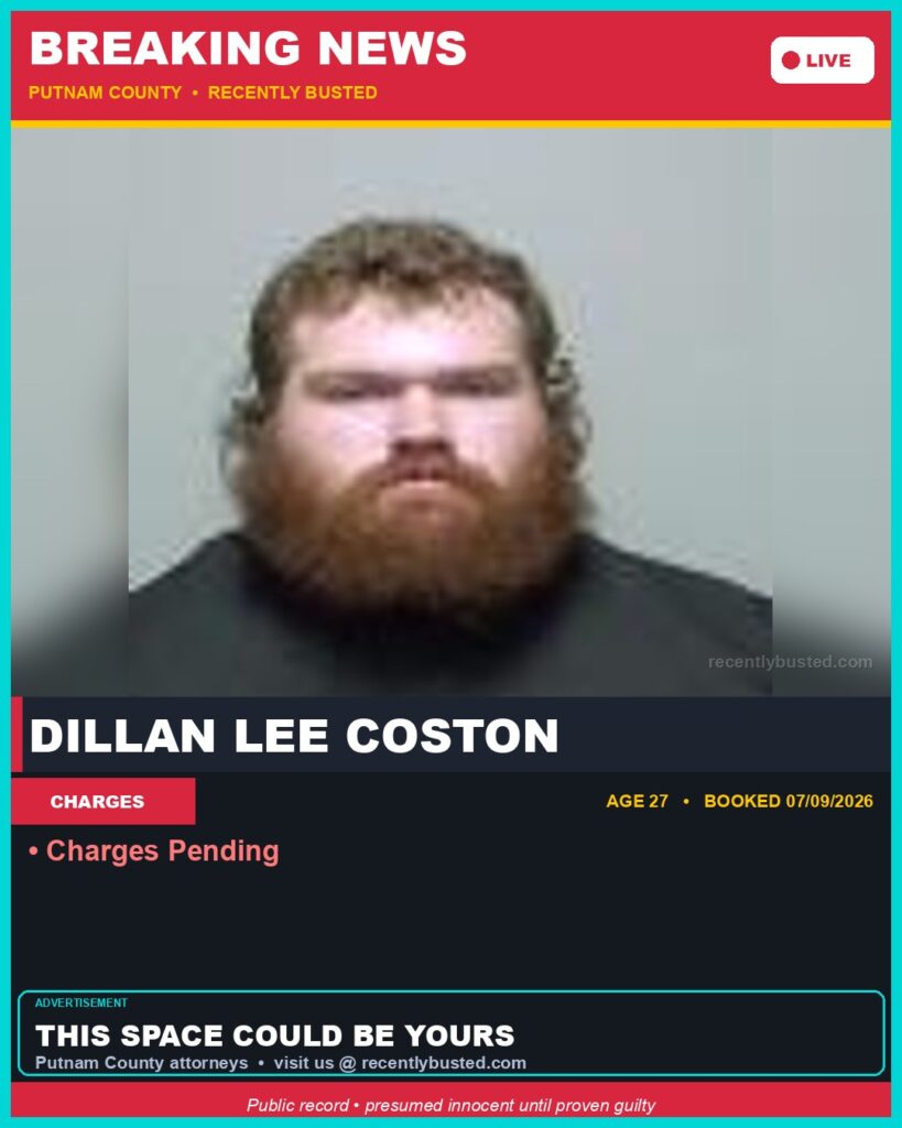 Arrest report - Dillan Lee Coston