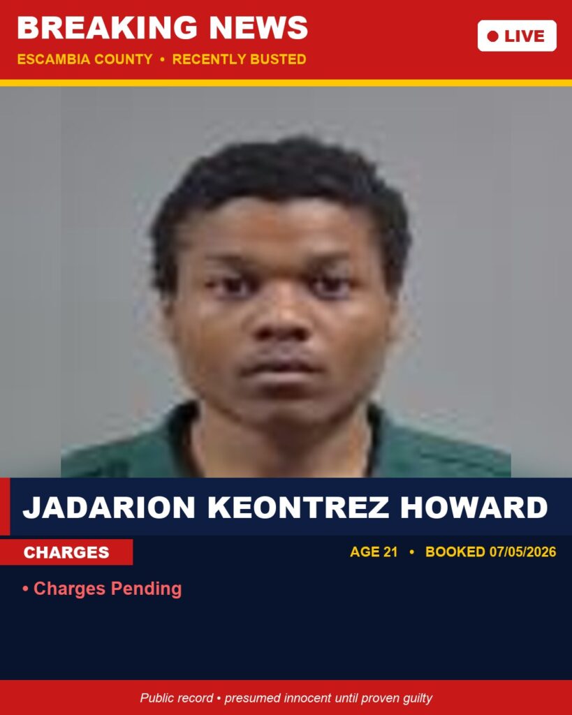 Arrest report - Jadarion Keontrez Howard