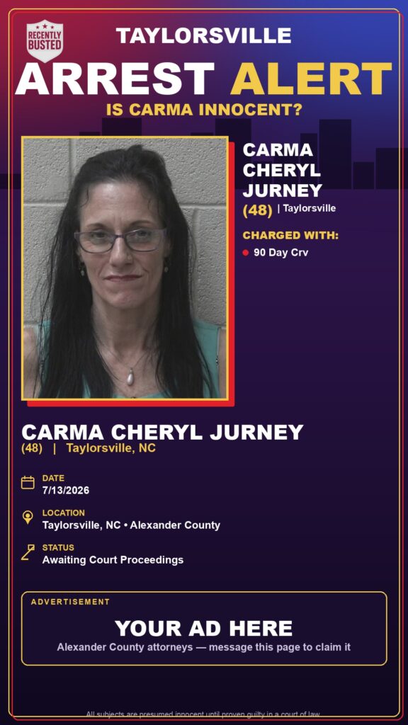 Booking photo of CARMA CHERYL JURNEY