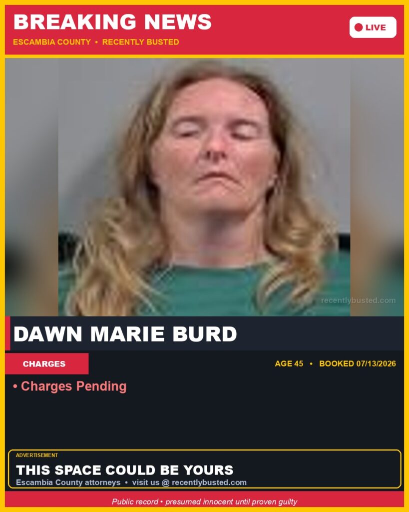 Dawn Marie Burd — arrest record card, Mugshot Hottie