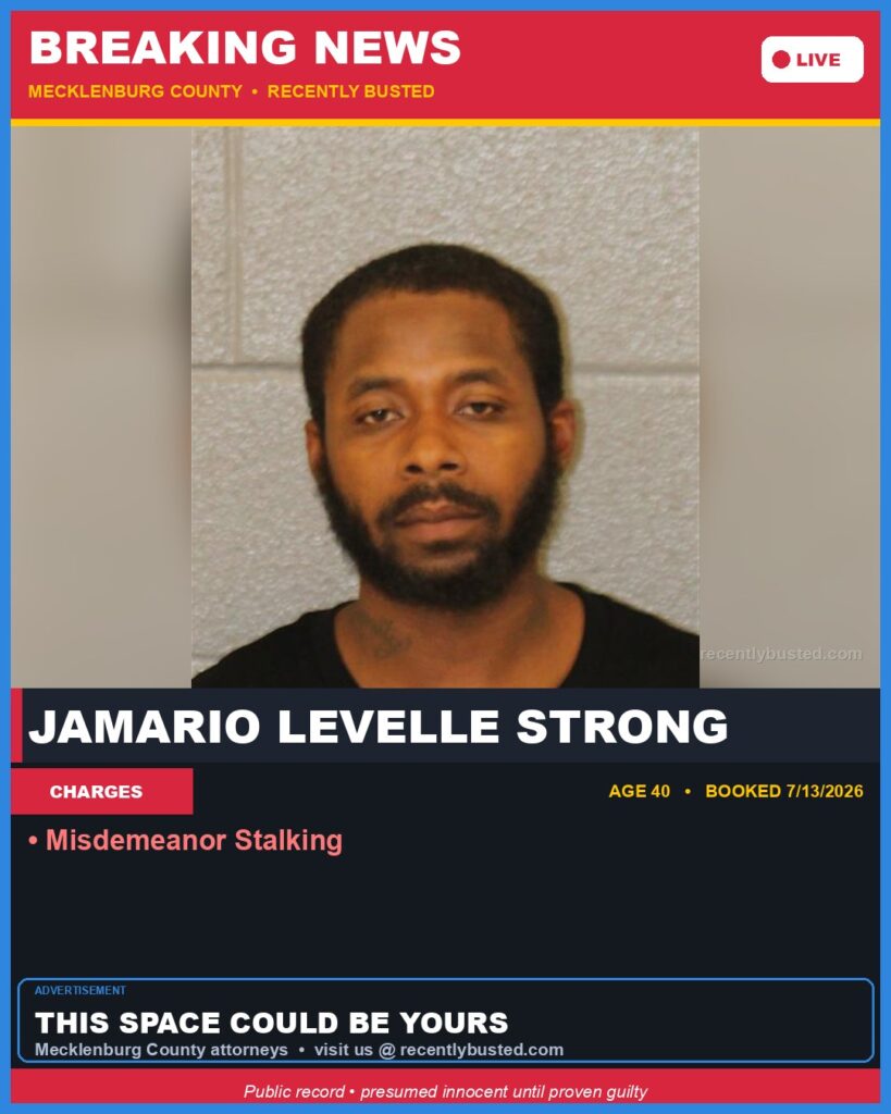 Booking photo of JAMARIO LEVELLE STRONG