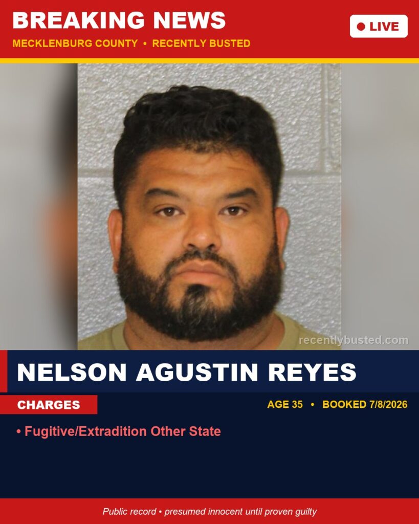Arrest report - NELSON AGUSTIN REYES