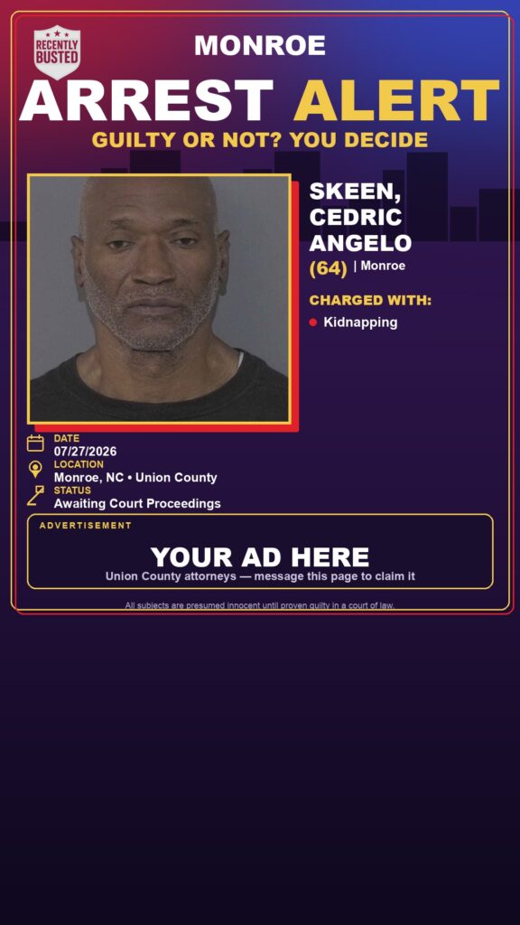 Booking photo of SKEEN, CEDRIC ANGELO