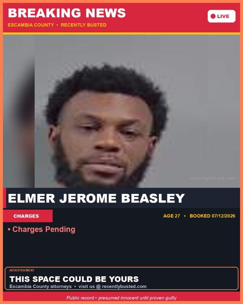 Arrest report - Elmer Jerome Beasley