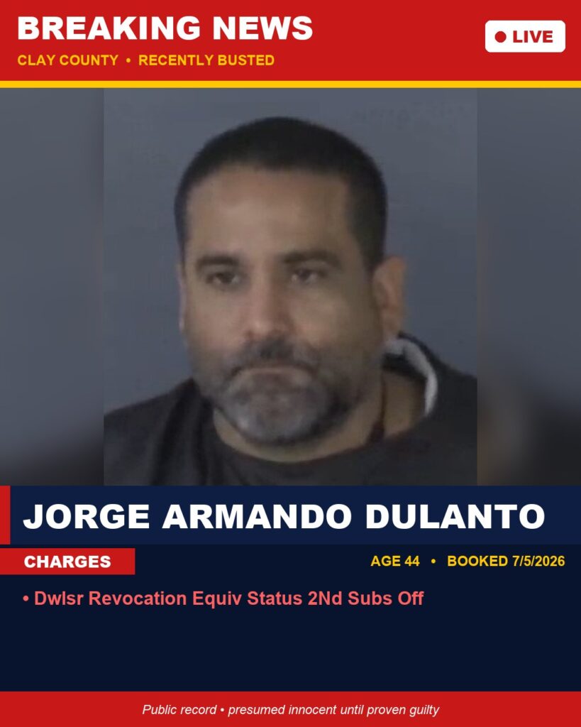 Booking photo of JORGE ARMANDO DULANTO