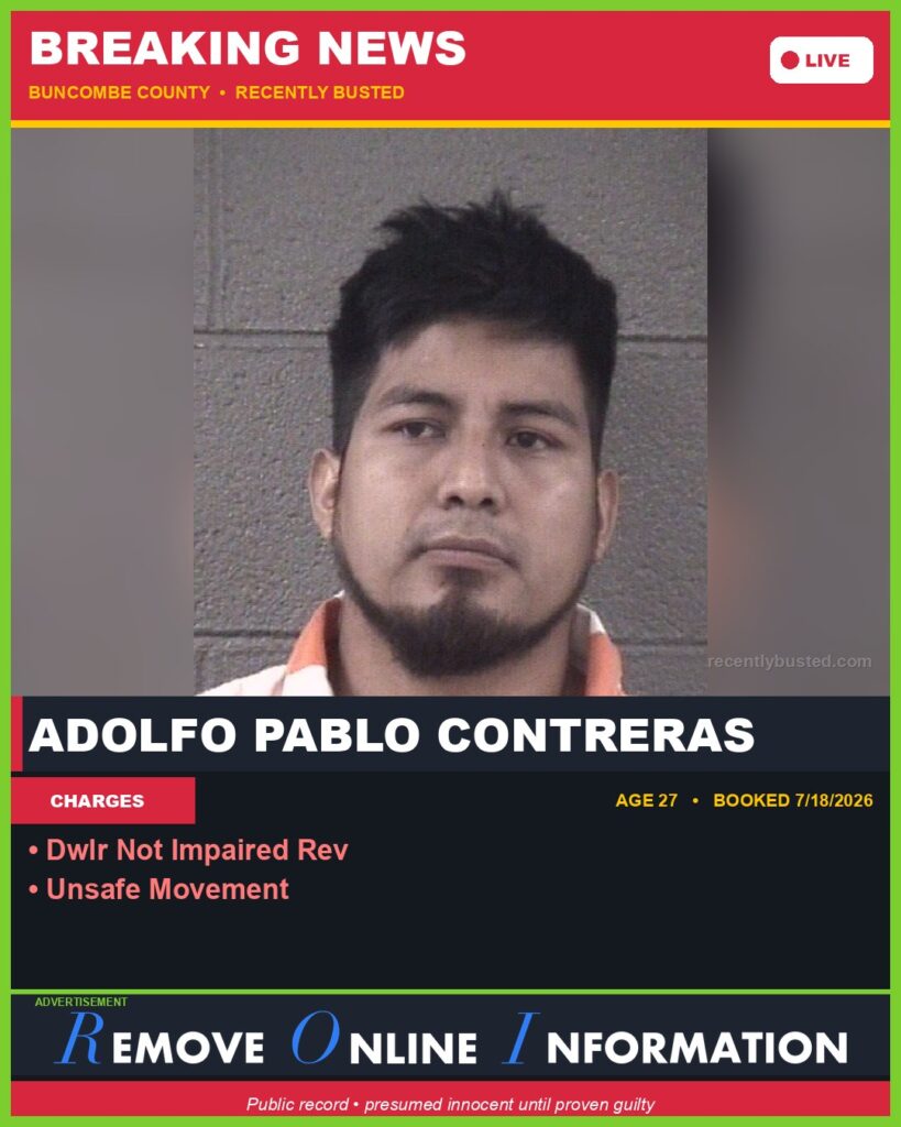 Booking photo of ADOLFO PABLO CONTRERAS