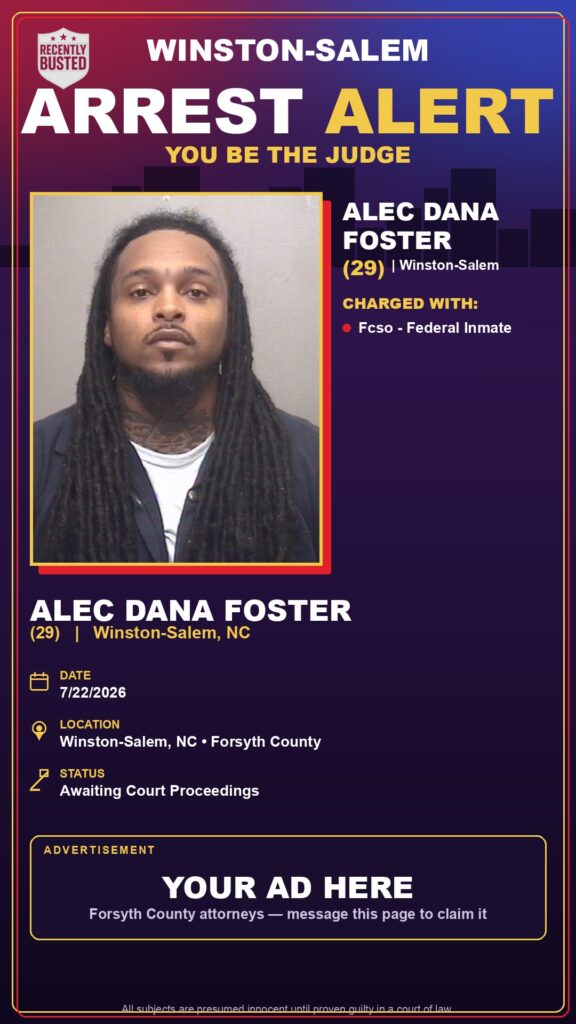 Booking photo of ALEC DANA FOSTER