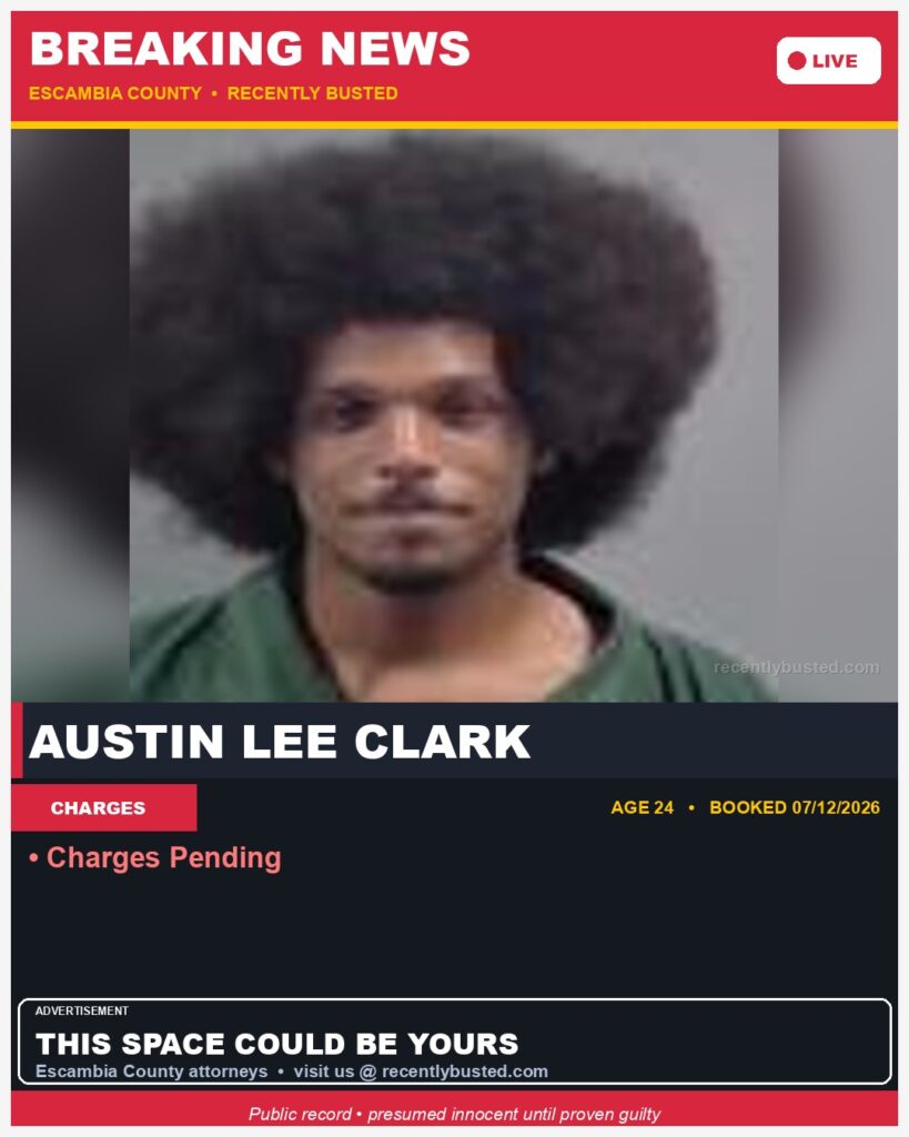 Arrest report - Austin Lee Clark