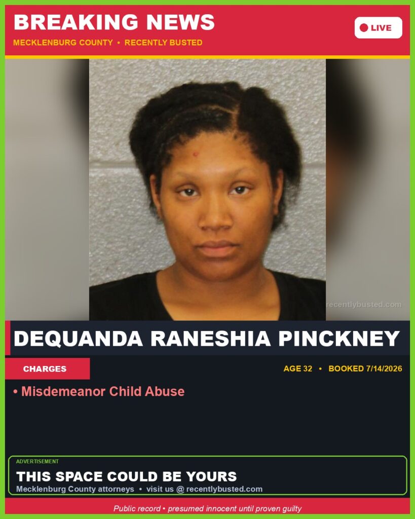 Booking photo of DEQUANDA RANESHIA PINCKNEY