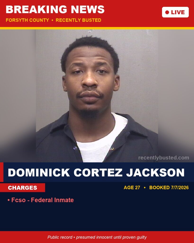 Booking photo of DOMINICK CORTEZ JACKSON