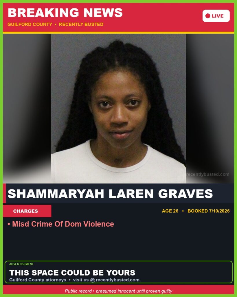Booking photo of SHAMMARYAH LAREN GRAVES