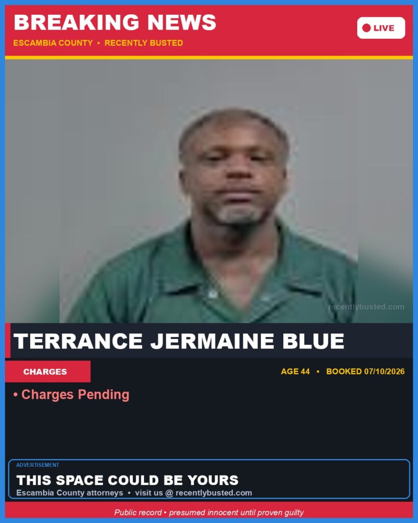 Arrest report - Terrance Jermaine Blue