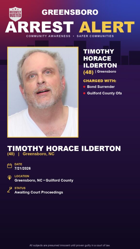 Booking photo of TIMOTHY HORACE ILDERTON
