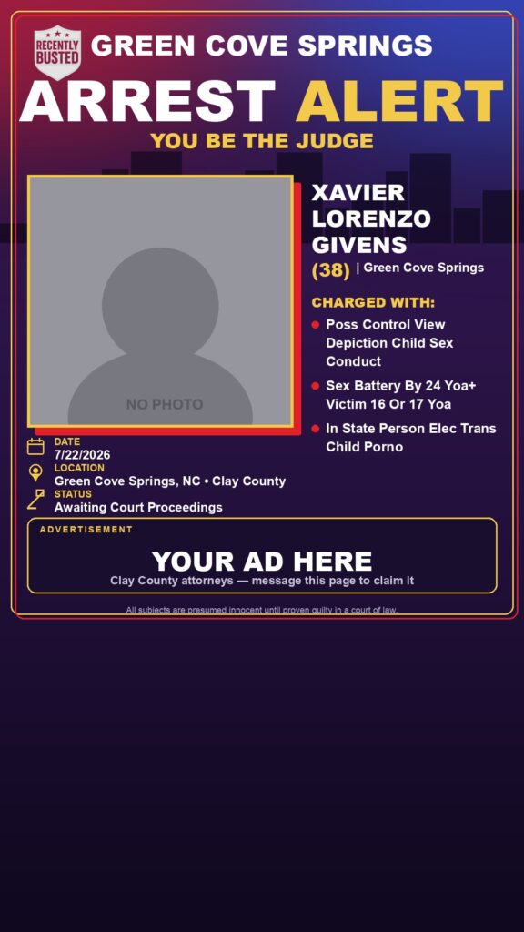 Booking photo of XAVIER LORENZO GIVENS