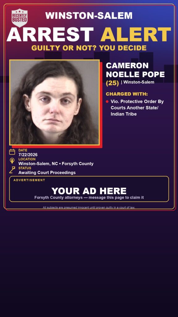 Booking photo of CAMERON NOELLE POPE