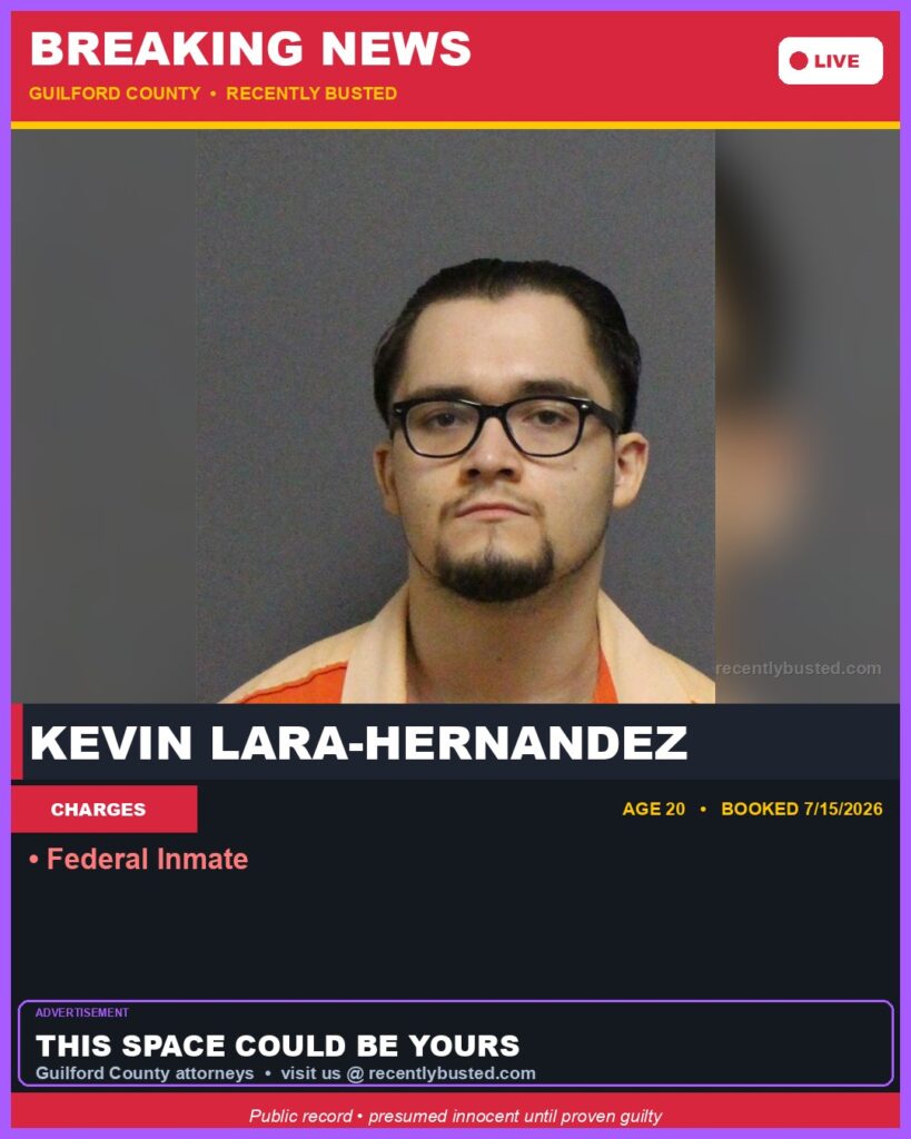 Booking photo of KEVIN LARA-HERNANDEZ