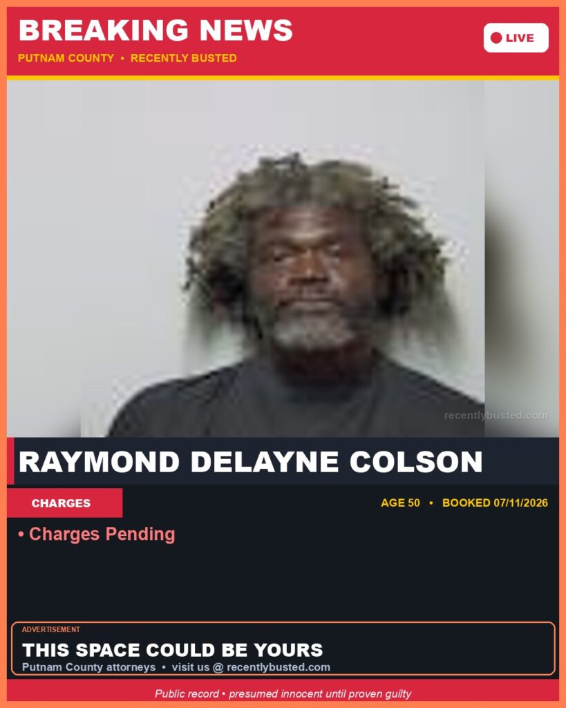 Arrest report - Raymond Delayne Colson