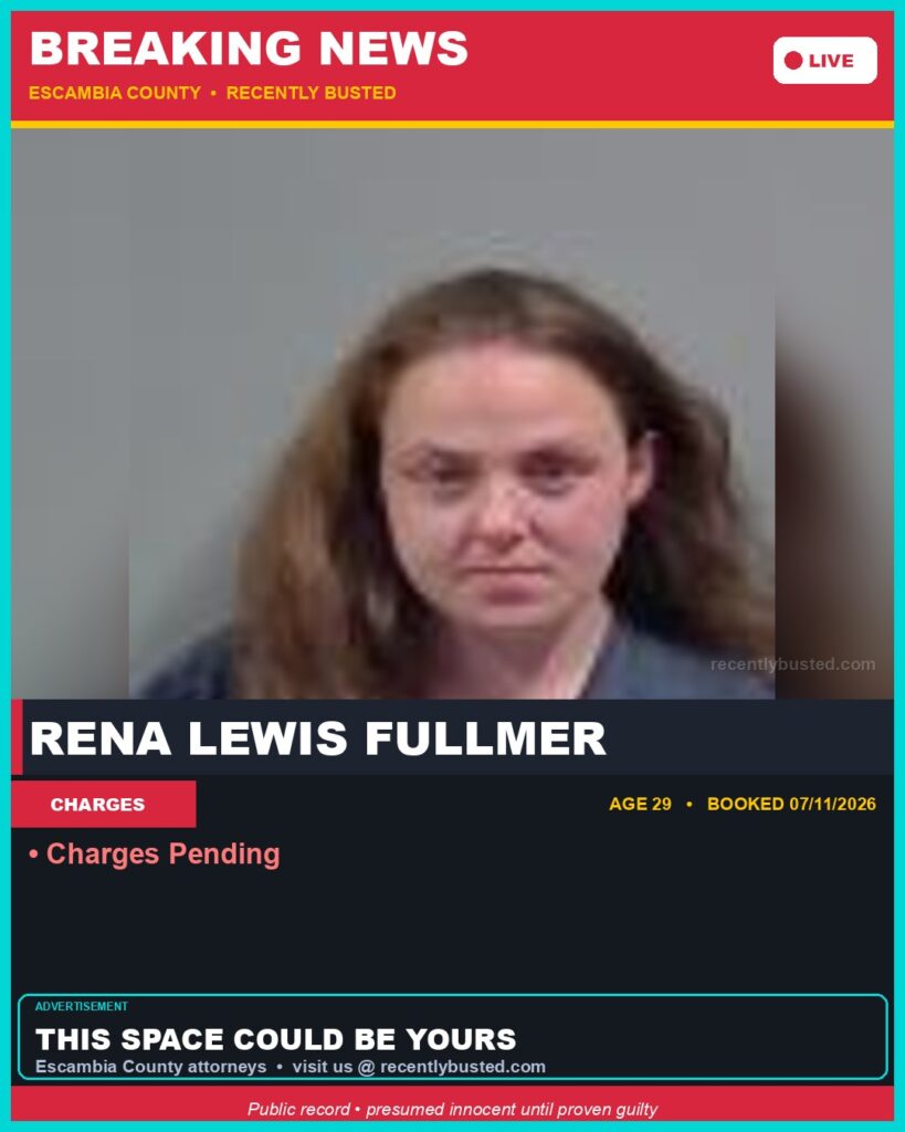 Arrest report - Rena Lewis Fullmer