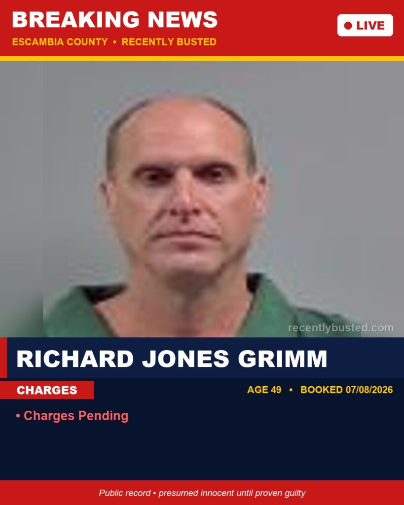 Arrest report - Richard Jones Grimm