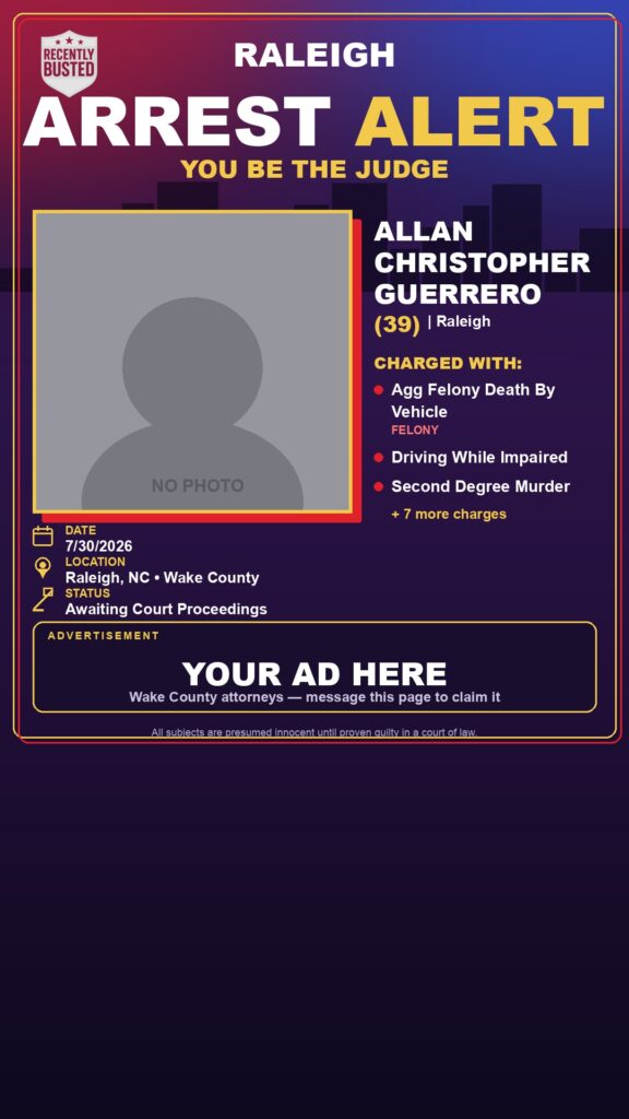 Booking photo of ALLAN CHRISTOPHER GUERRERO