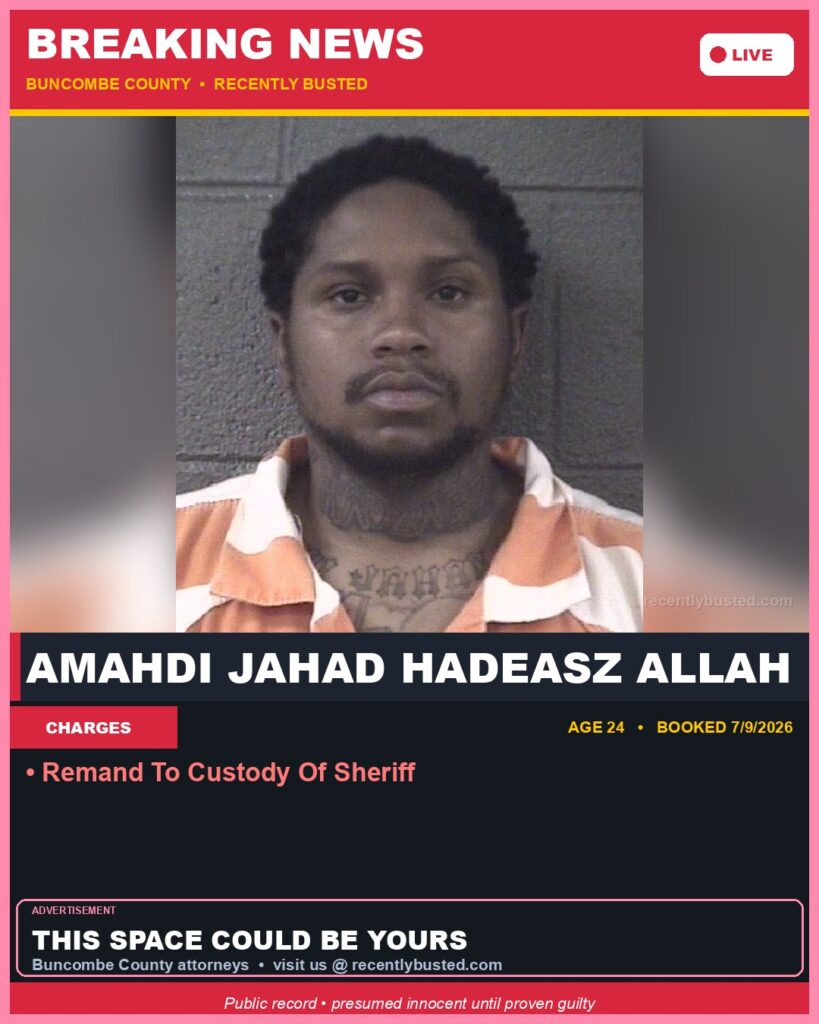 Booking photo of AMAHDI JAHAD HADEASZ ALLAH