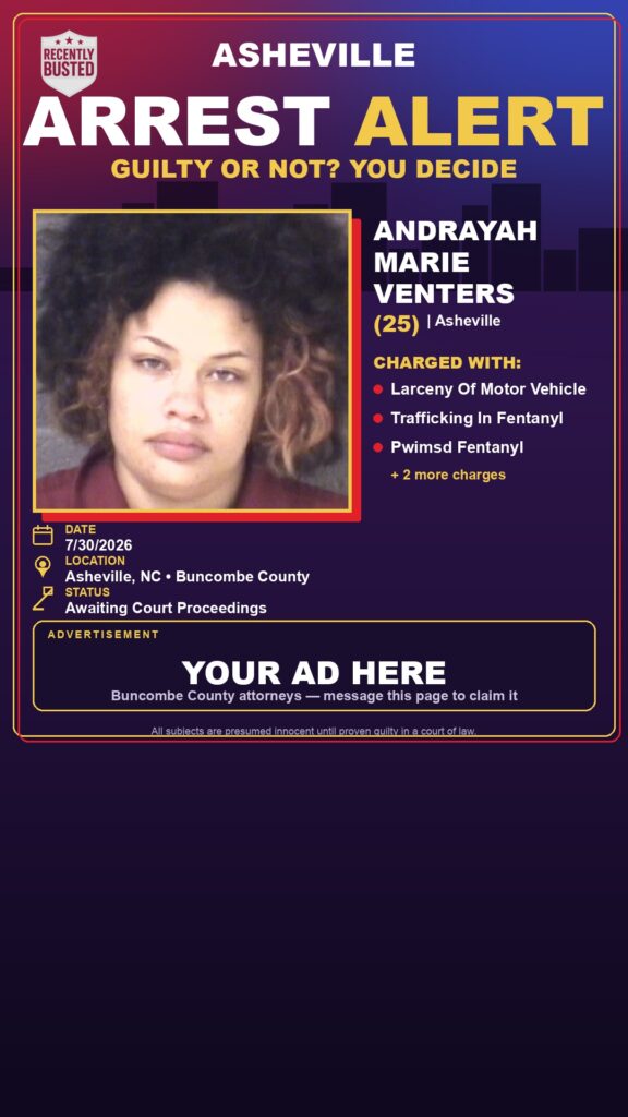 Booking photo of ANDRAYAH MARIE VENTERS