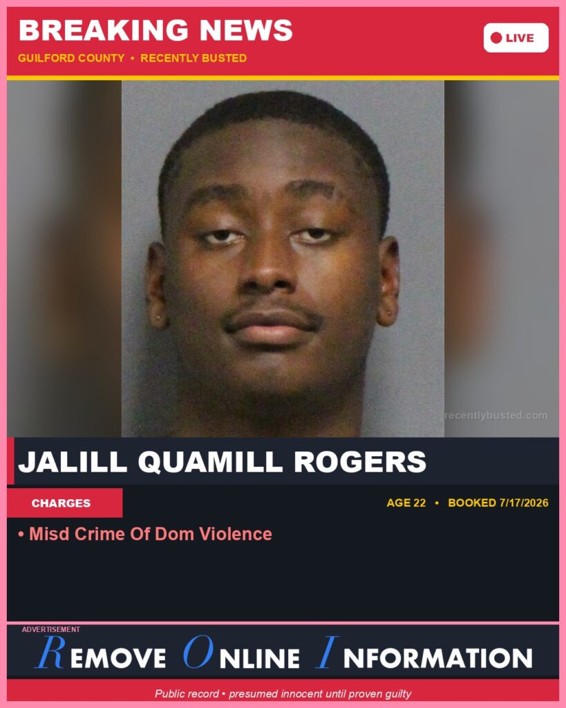 Booking photo of JALILL QUAMILL ROGERS