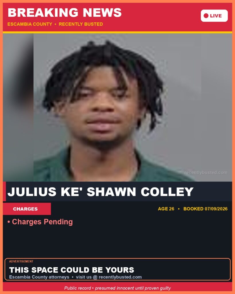 Arrest report - Julius Ke’ Shawn Colley