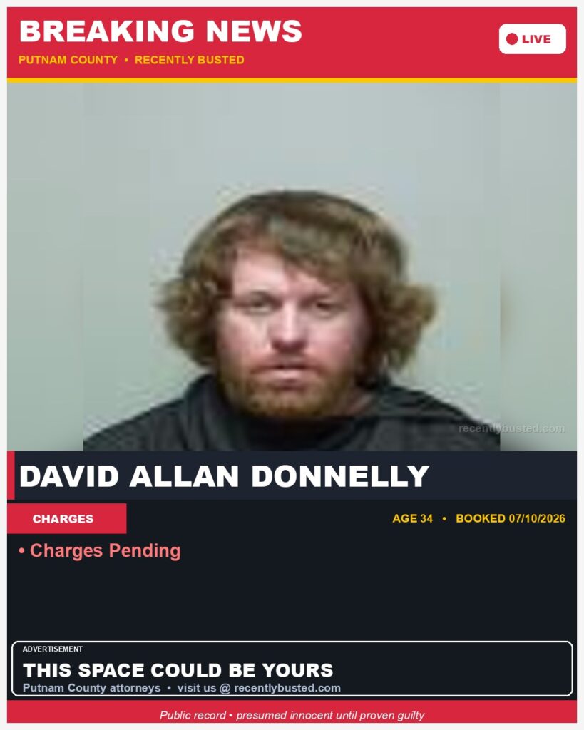 Arrest report - David Allan Donnelly