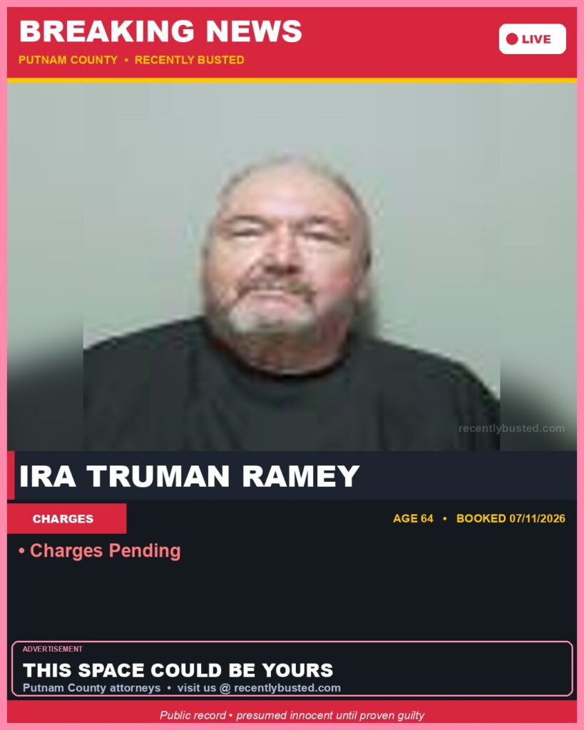 Arrest report - Ira Truman Ramey