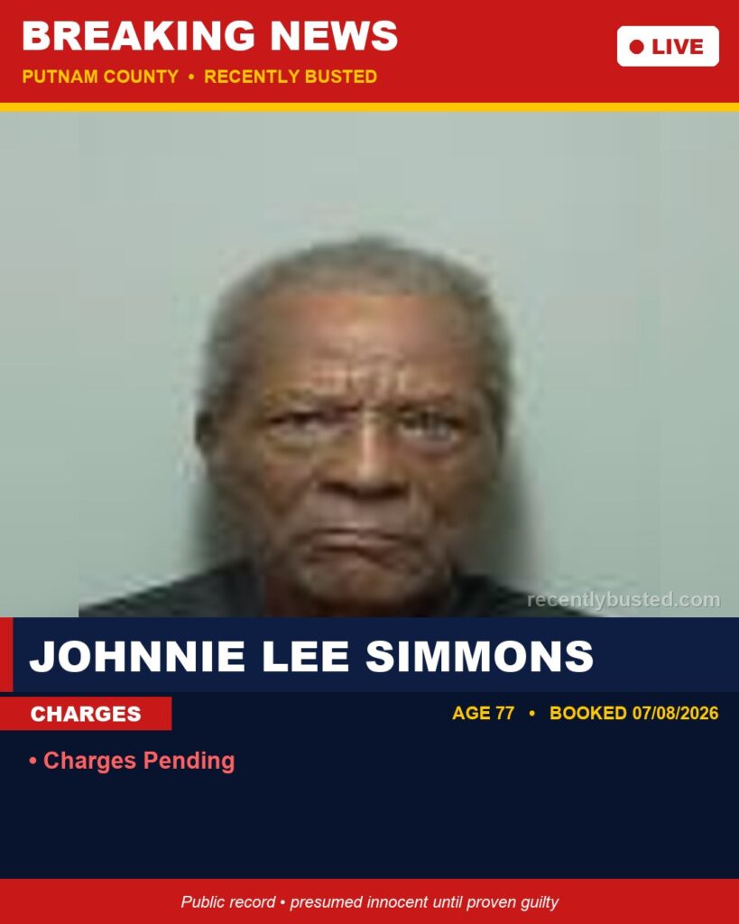 Arrest report - Johnnie Lee Simmons
