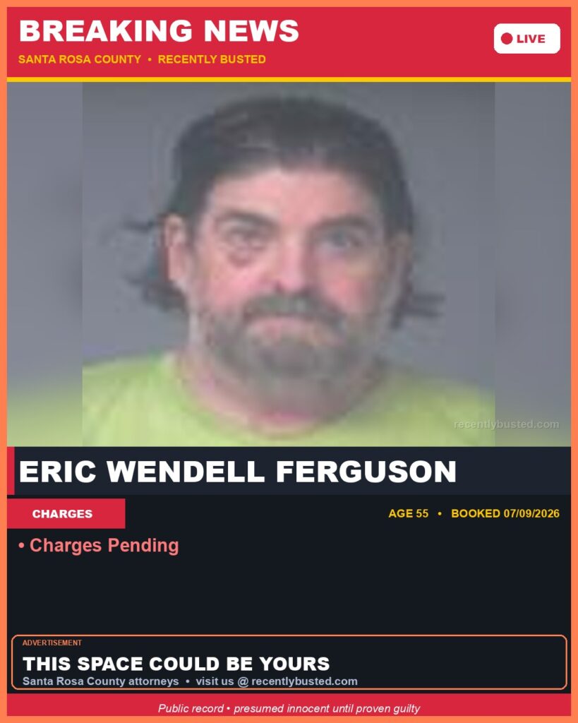 Arrest report - Eric Wendell Ferguson