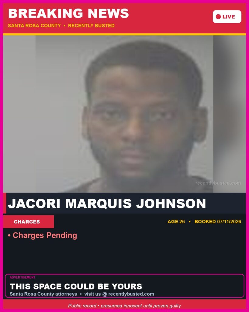 Arrest report - Jacori Marquis Johnson