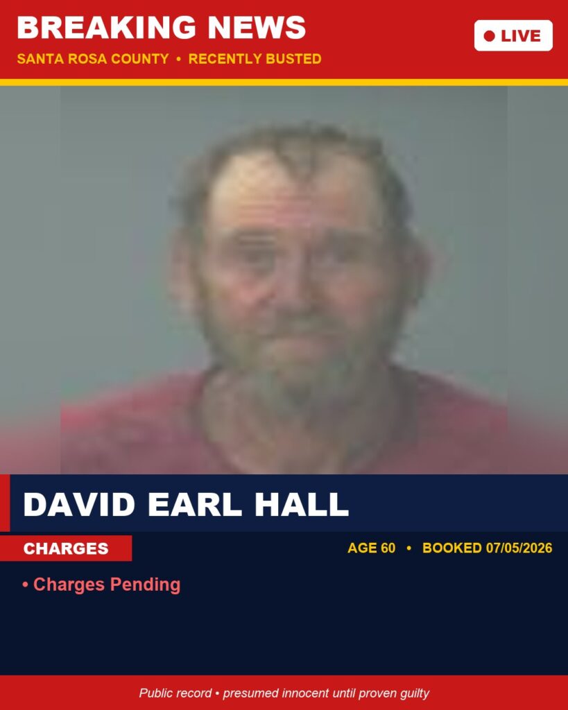 Arrest report - David Earl Hall