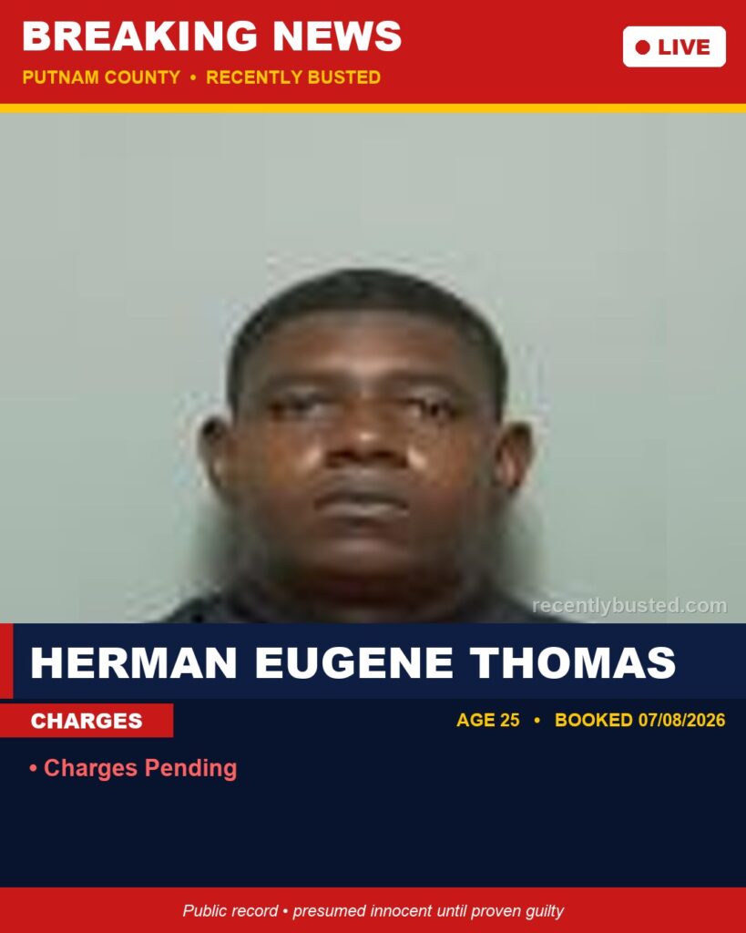 Arrest report - Herman Eugene Thomas