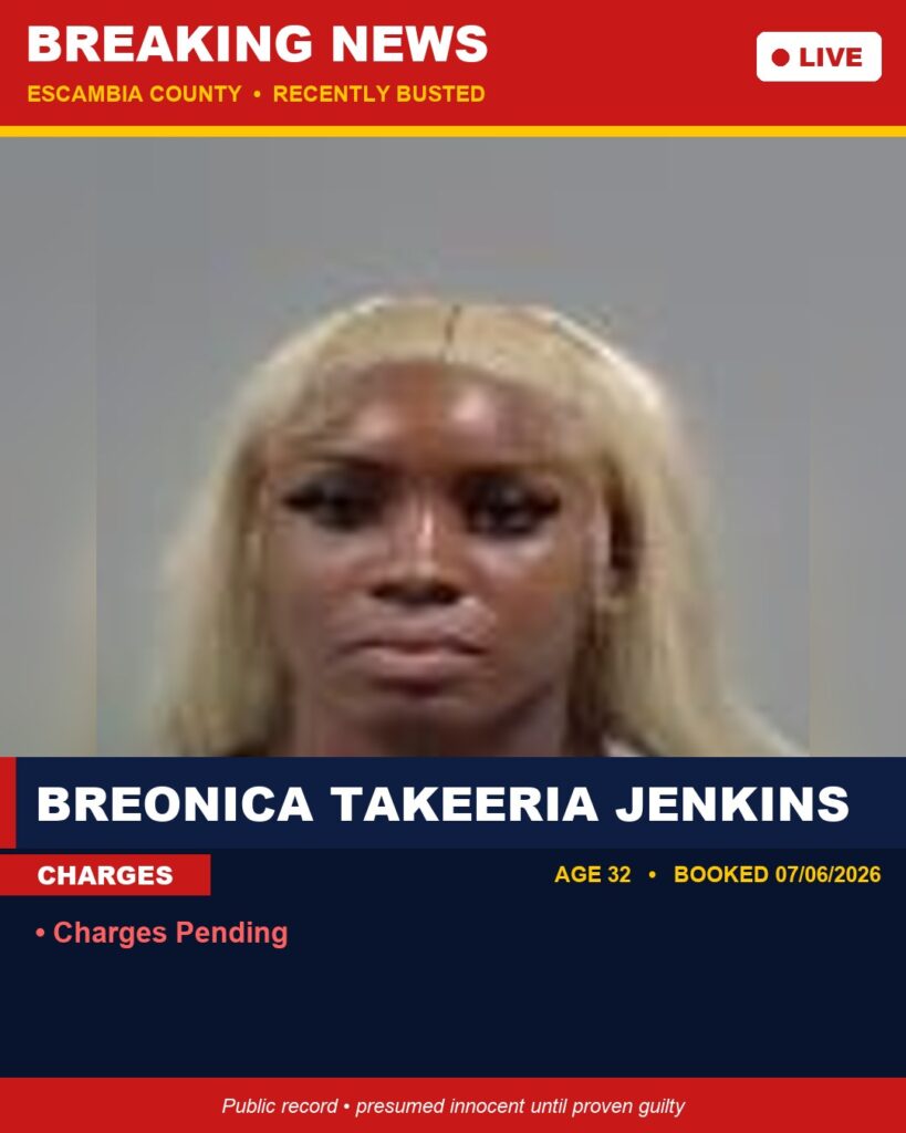 Arrest report - Breonica Takeeria Jenkins