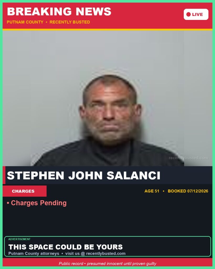Arrest report - Stephen John Salanci