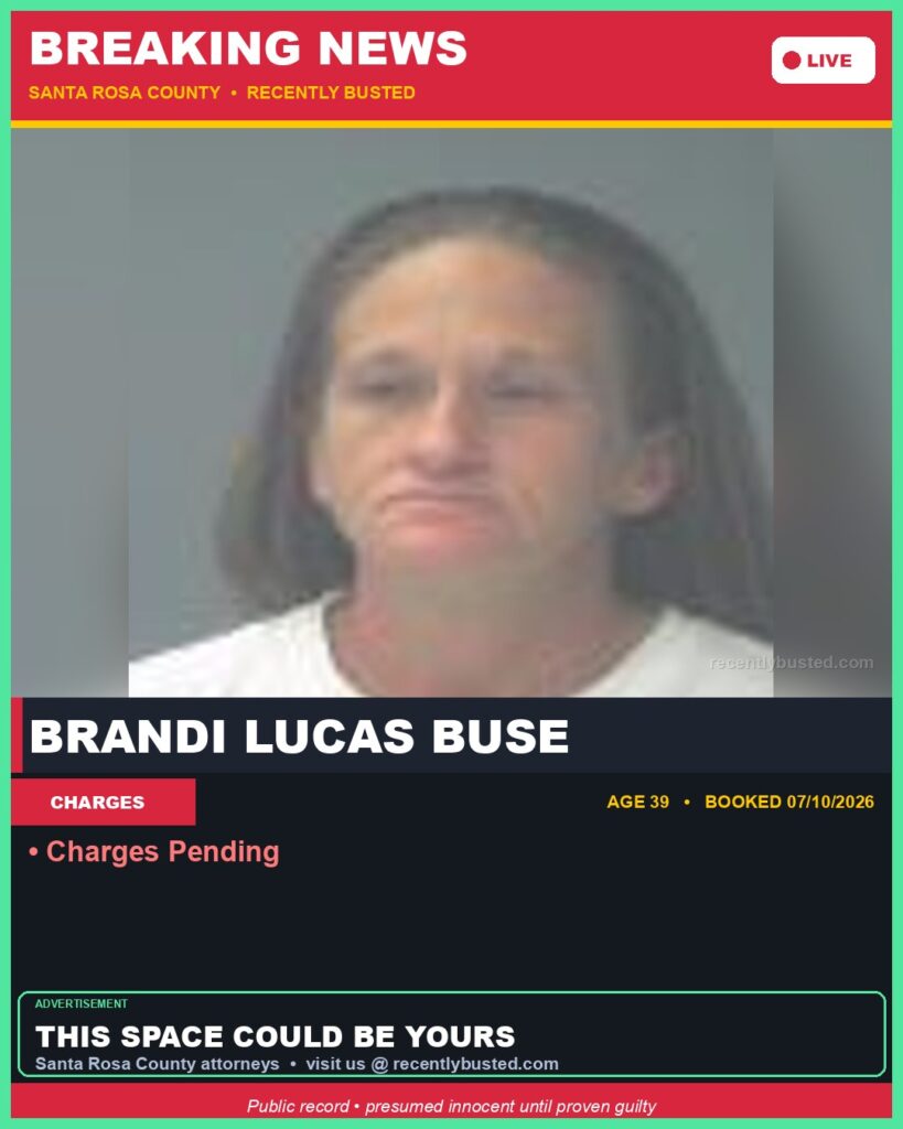 Arrest report - Brandi Lucas Buse