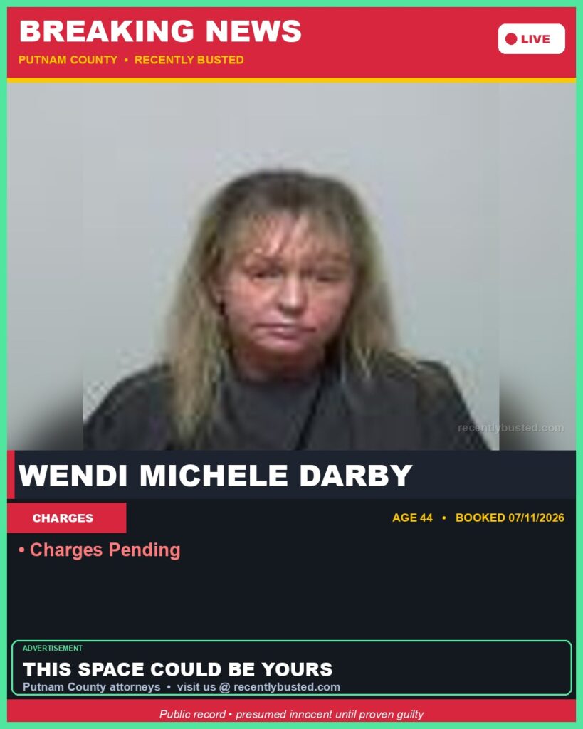 Arrest report - Wendi Michele Darby