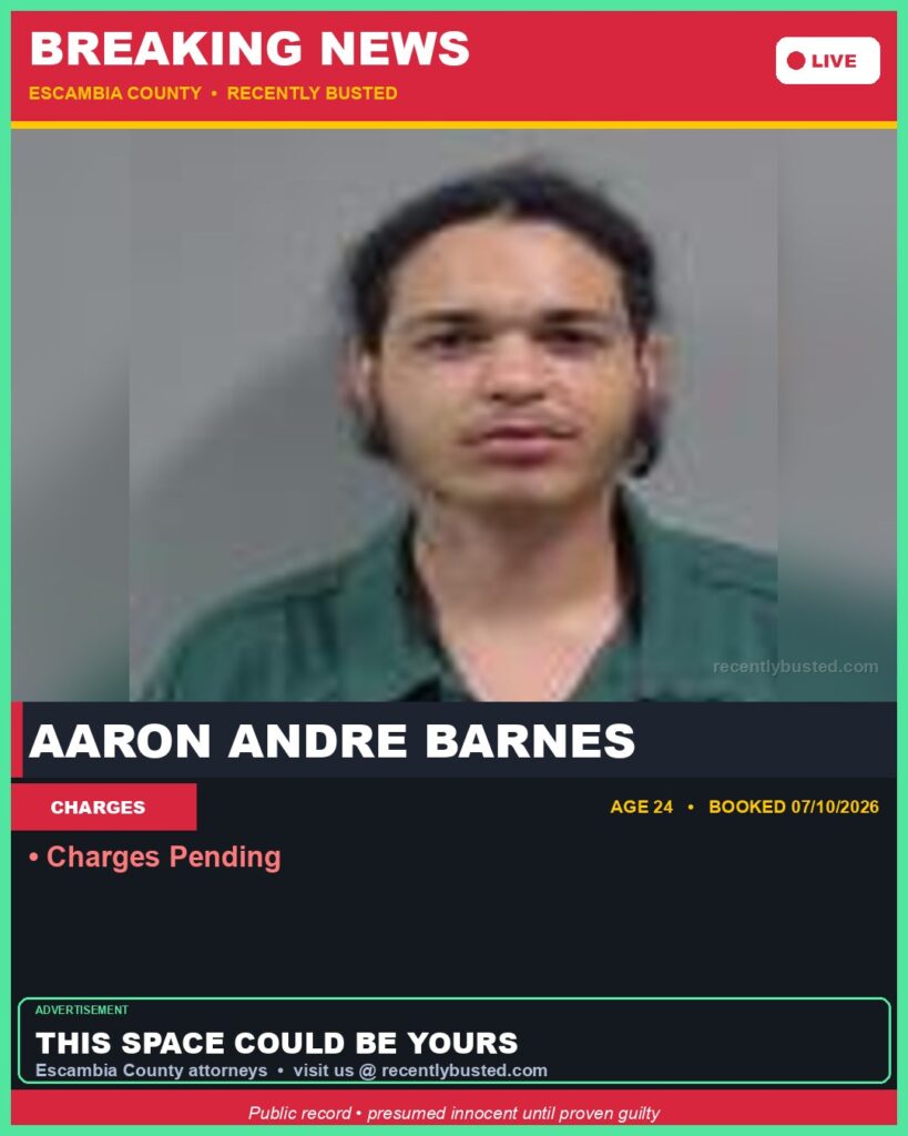 Arrest report - Aaron Andre Barnes
