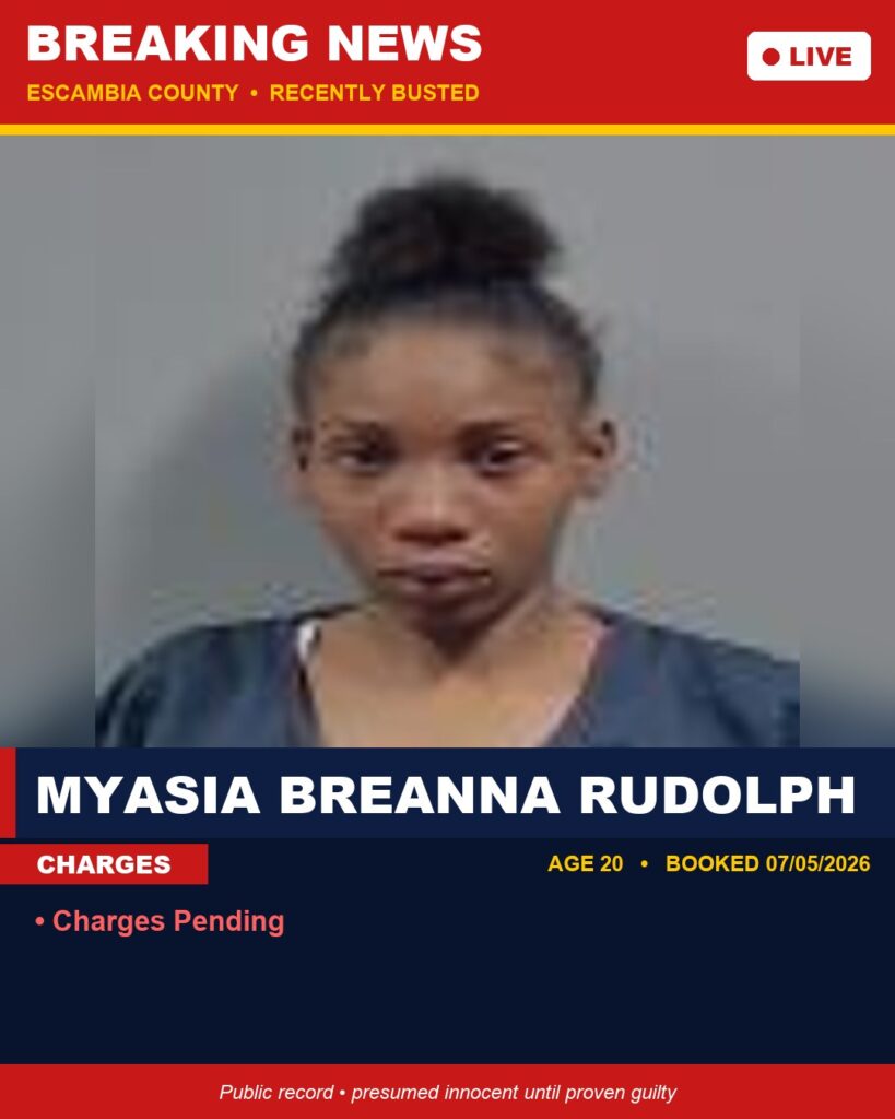 Arrest report - Myasia Breanna Rudolph