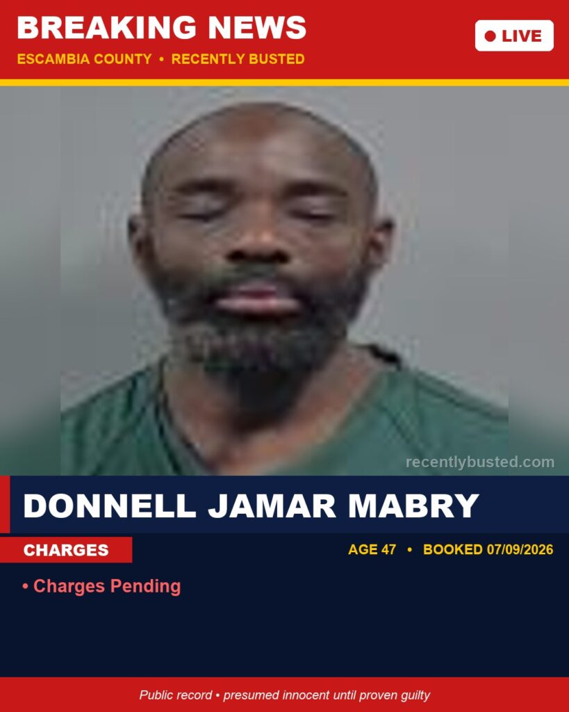 Arrest report - Donnell Jamar Mabry