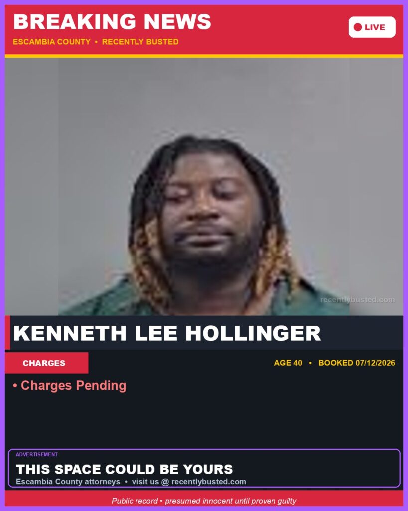 Arrest report - Kenneth Lee Hollinger
