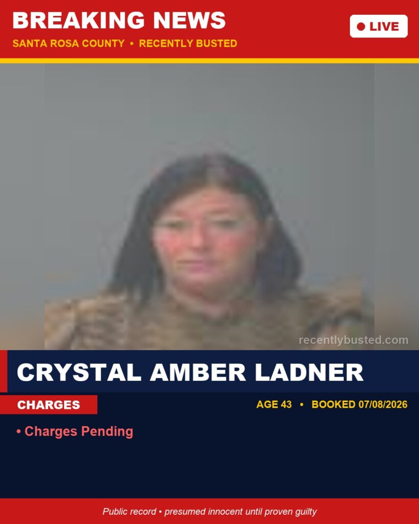Arrest report - Crystal Amber Ladner